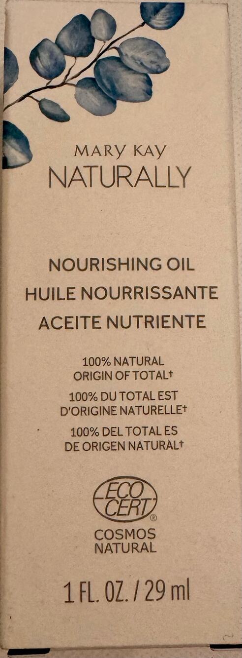 NIB Mary Kay Naturally Nourishing Oil 100% Natural 1 fl oz 110064